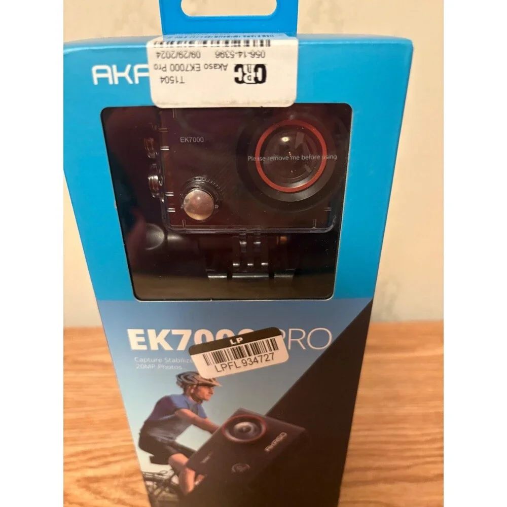 Akaso Ek7000 Pro 4K Action Camera/Touch Screen/Waterproof Case/Mount/Chest Strap